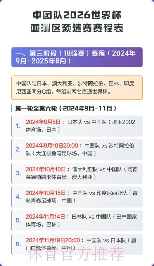 2026世界杯直播中国时间赛事详情查询入口